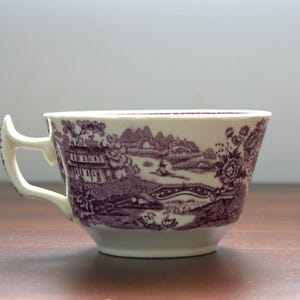 Vintage 1920&#39;s Royal Staffordshire Dinnerware by Clarice Cliff &quot;Tonquin&quot; Teacup and Saucer Set