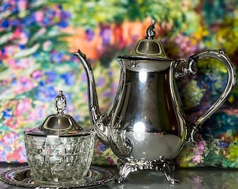 Vintage Oneida Silverplate Tea Pot: Ornate 9.5 Inch - Etsy