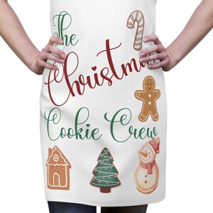 Weihnachtsplätzchen Crew Schürze: Urlaub Backen Geschenk