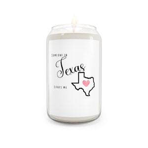 Vanilla Bean Scented Candle: Texas Gift, Aromatherapy Home Decor