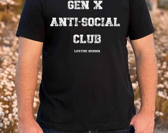 Gen X Anti-Social Club Unisex Jersey Short Sleeve Tee