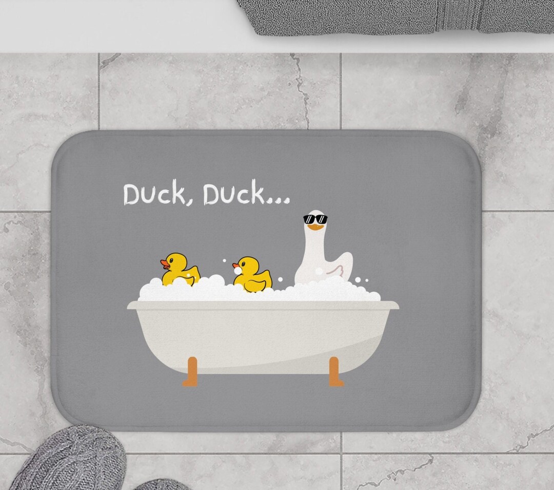 Bath Mat, Duck Decor, Duck, Duck Goose Etsy