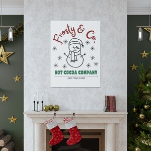 Canvas Gallery Wraps, Wall Art Frosty the Snowman decor, snowman picture, snowman decor, winter decor, winter decorations, wall decor