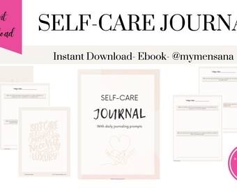 Self Care Journal: Daily Prompts, Reflection, Wellness (PDF Download)