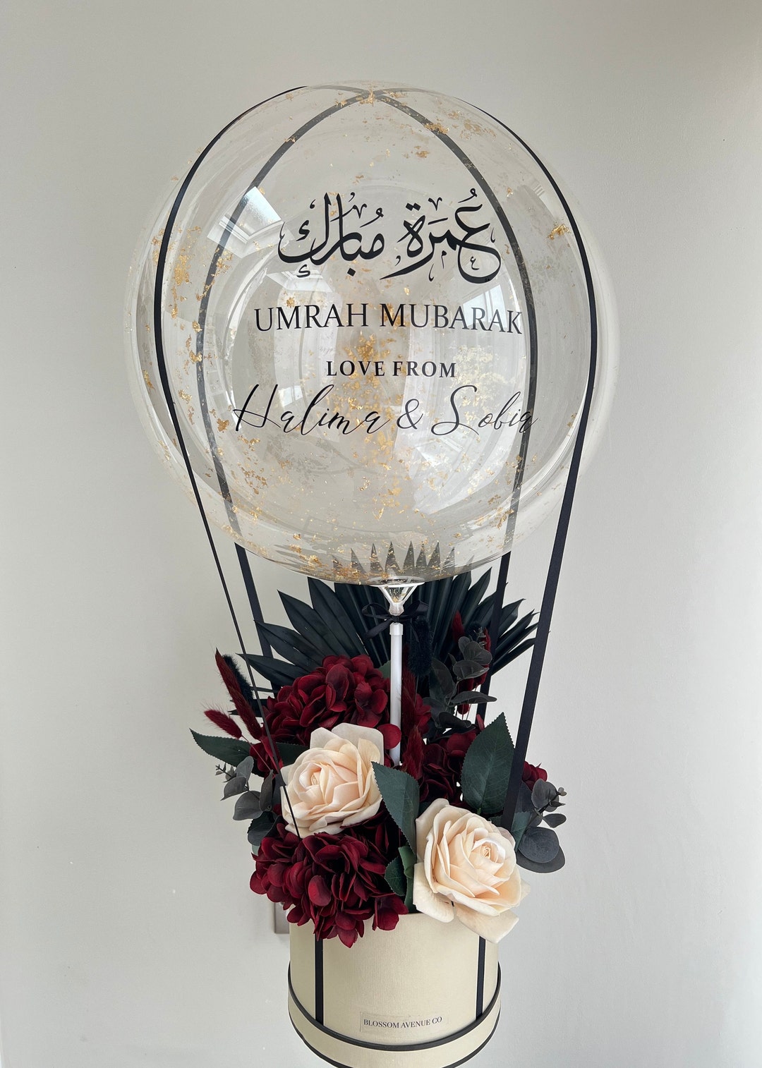 Décoration Ramadan Umrah Mubarak Ensemble De Décoration De Fête, Bannière De Ballons En Aluminium Avec Lettres Dorées, Ballons à Confettis Imprimés Pour Décoration De Omra Mubarak Decoration