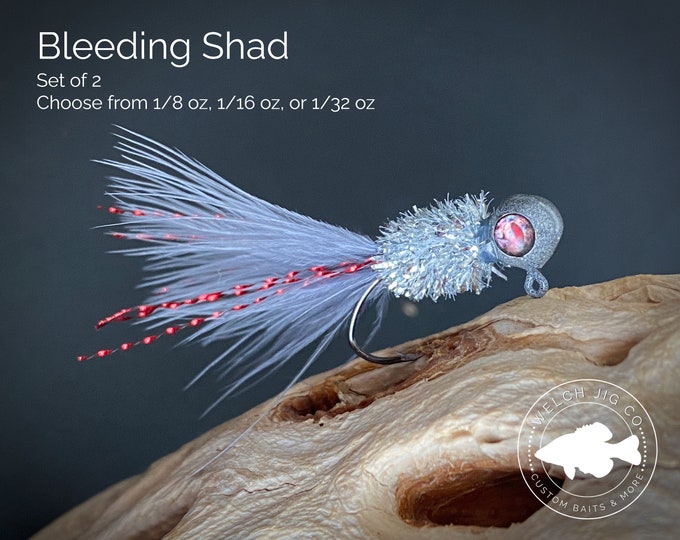 Hand Tied Crappie Fishing Jigs - Phantom Blue #2 - Etsy