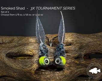 3X Tournament Series: Smoked Shad (Spade) Crappie Jigs