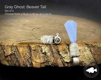 Beaver Tail: Gray Ghost Crappie Jigs
