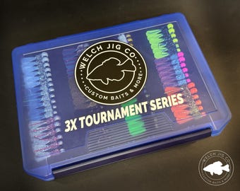 3X Tournament Series Crappie Jig Box with 72 Jigs