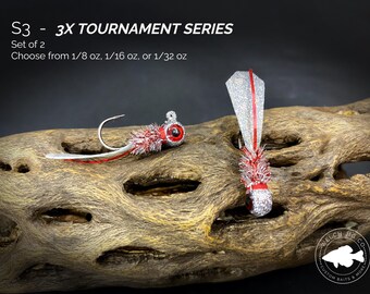 3X Tournament Series: S3 Crappie Jigs with Silicone Tail
