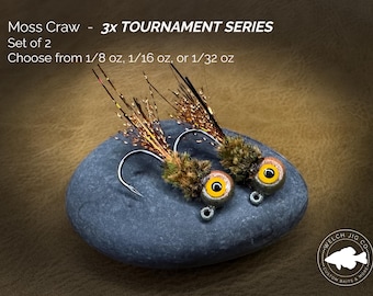 3X Tournament Series: Moss Craw Crappie Jigs