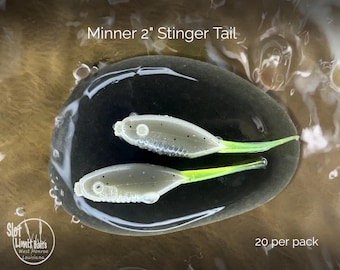 Soft Plastic: 2" Stinger Tail Black Ice Pink Crappie Baits - Etsy Soft Plastic: 2" Stinger Tail Black Ice Pink Crappie Baits - Etsy