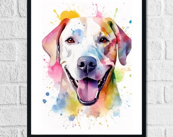 Custom Colorful Pet Portrait From Photo, Custom Dog Portrait Pet Remembrance Gift Custom Dog Drawing, Personalized Dog Gift Illustration