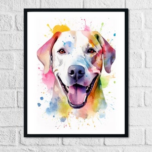 Custom Colorful Pet Portrait From Photo, Custom Dog Portrait Pet Remembrance Gift Custom Dog Drawing, Personalized Dog Gift Illustration