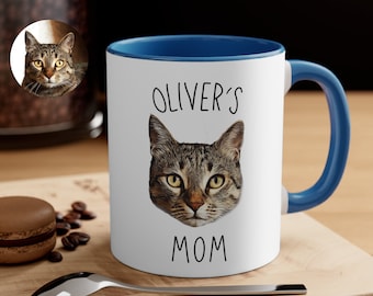 Taza personalizada con foto de gato, regalo con retrato personalizado de mascota