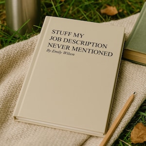 Funny Work Notebook, Stuff My Job Description Never Mentioned Journal, Personalized Office Notebook, Coworker Gift, Christmas Gift