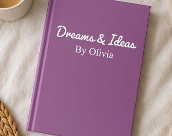 Personalized Notebook Custom Text Journal, Custom Text Book with Your Title, Quote Notebook Gift, Journal Gift, Company Gift, Blank Book