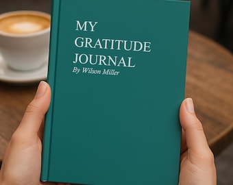 Personalized Gratitude Journal, Custom Name Mindfulness Notebook, Daily Reflection Diary, Positive Thinking Planner, Self Care Gift