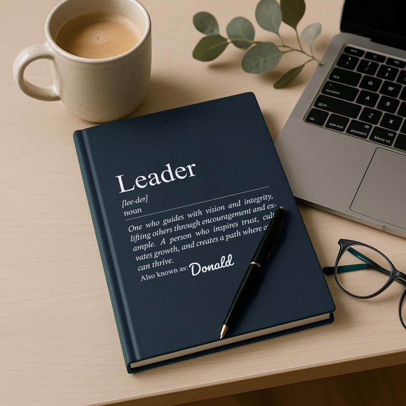 Leader Notebook Personalized Leader Notebook, Inspirational Gift, Custom Journal - Etsy