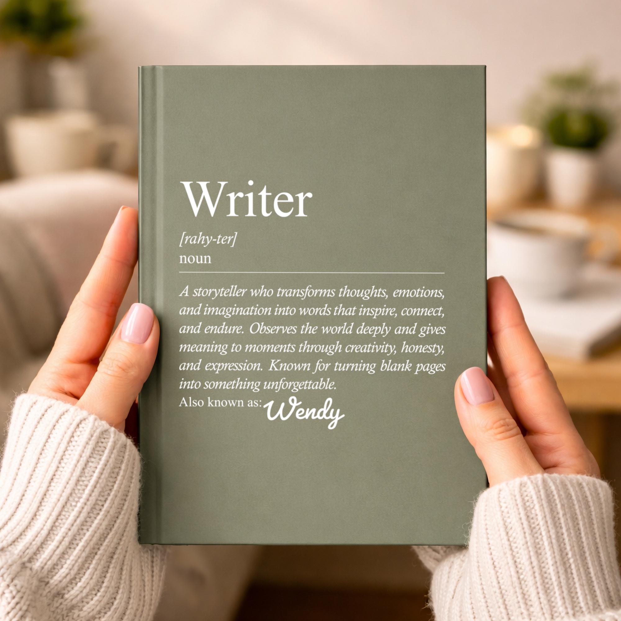 Personalized Writer Journal, Custom Author Notebook Gift, Creative ...