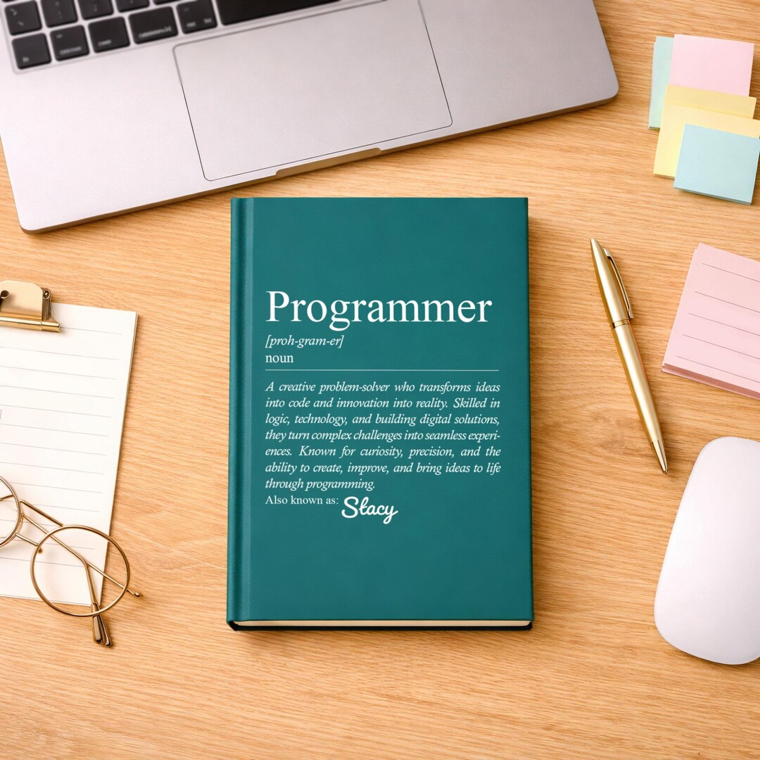 Personalized Programmer Journal, Custom Coding Notebook Gift, Software ...