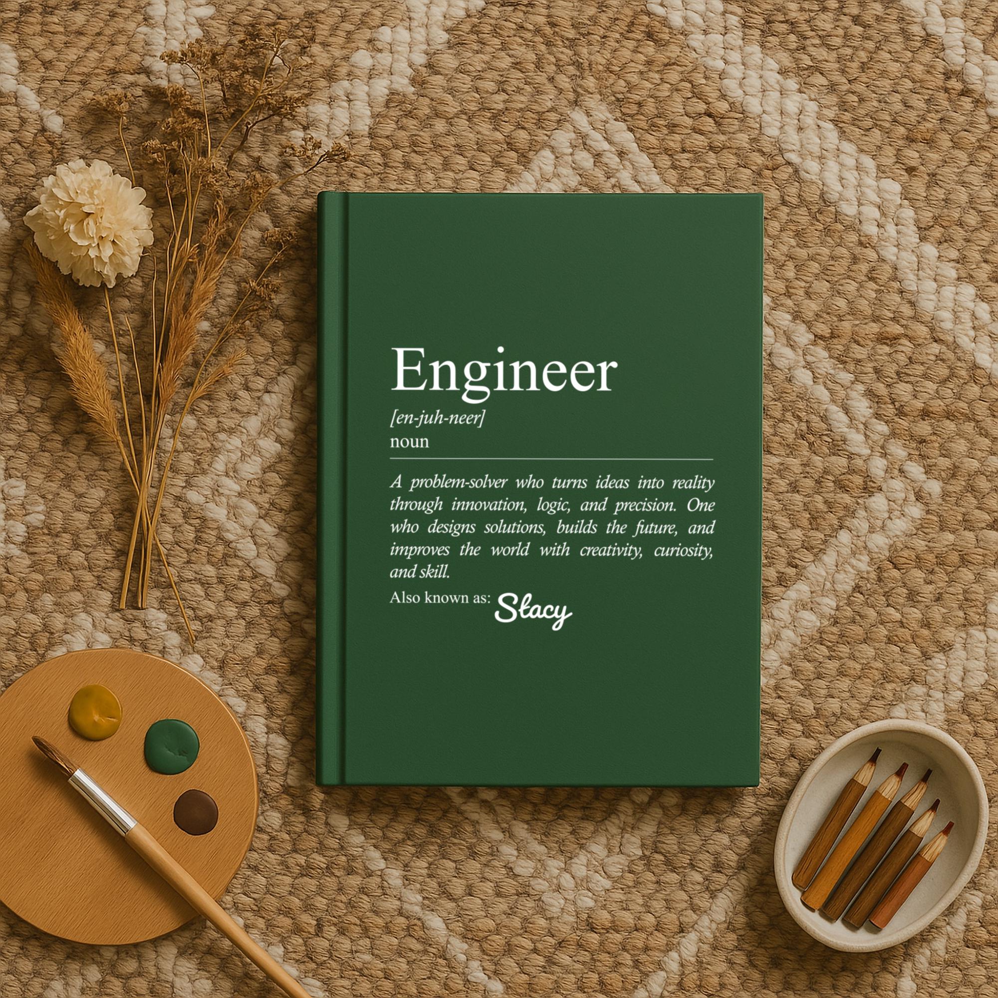 Personalized Engineer Notepad Personalized Engineer Journal, Custom STEM Gift for Engineer or Student ...