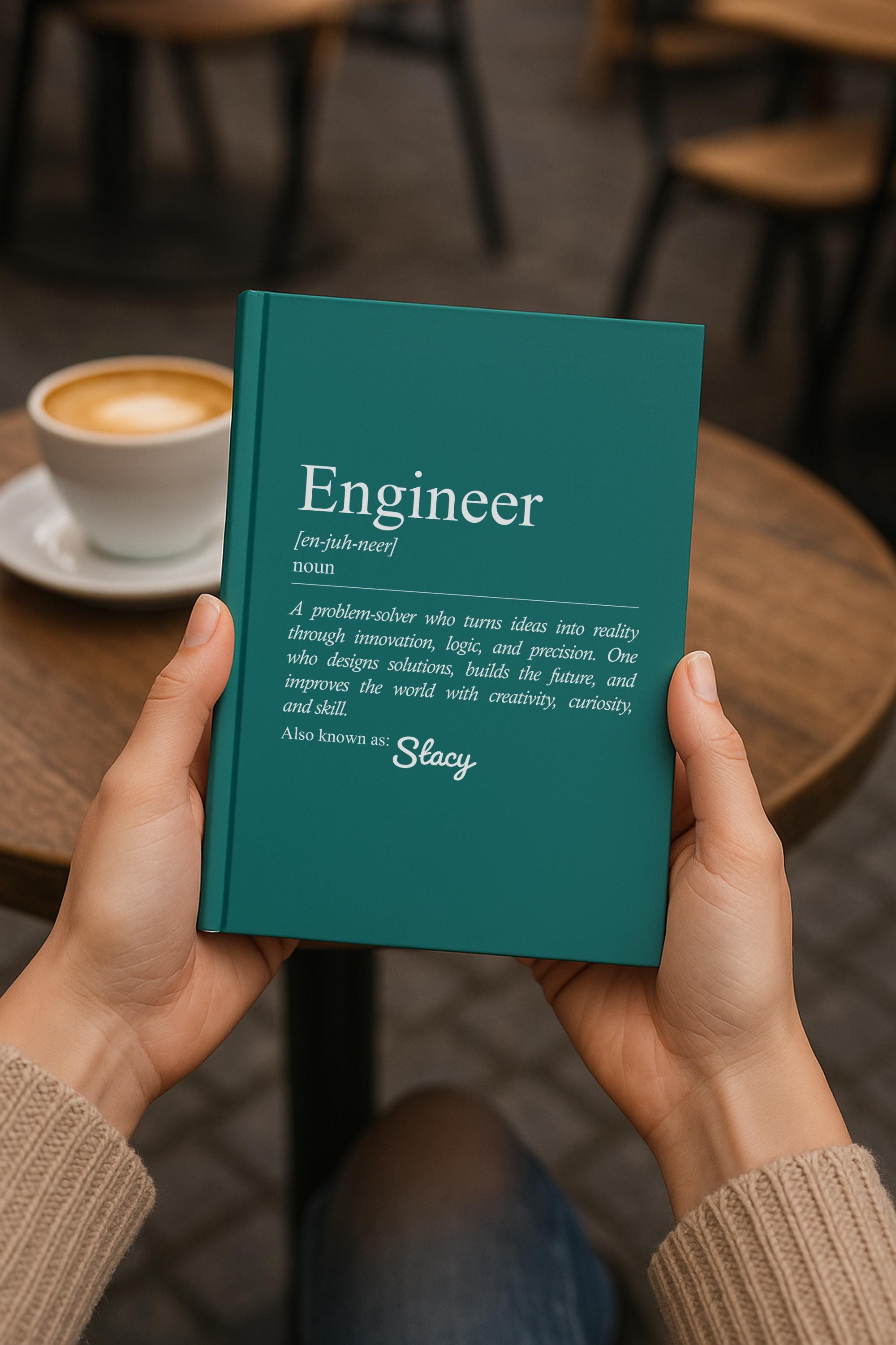 Personalized Engineer Notepad Personalized Engineer Journal, Custom STEM Gift for Engineer or Student ...
