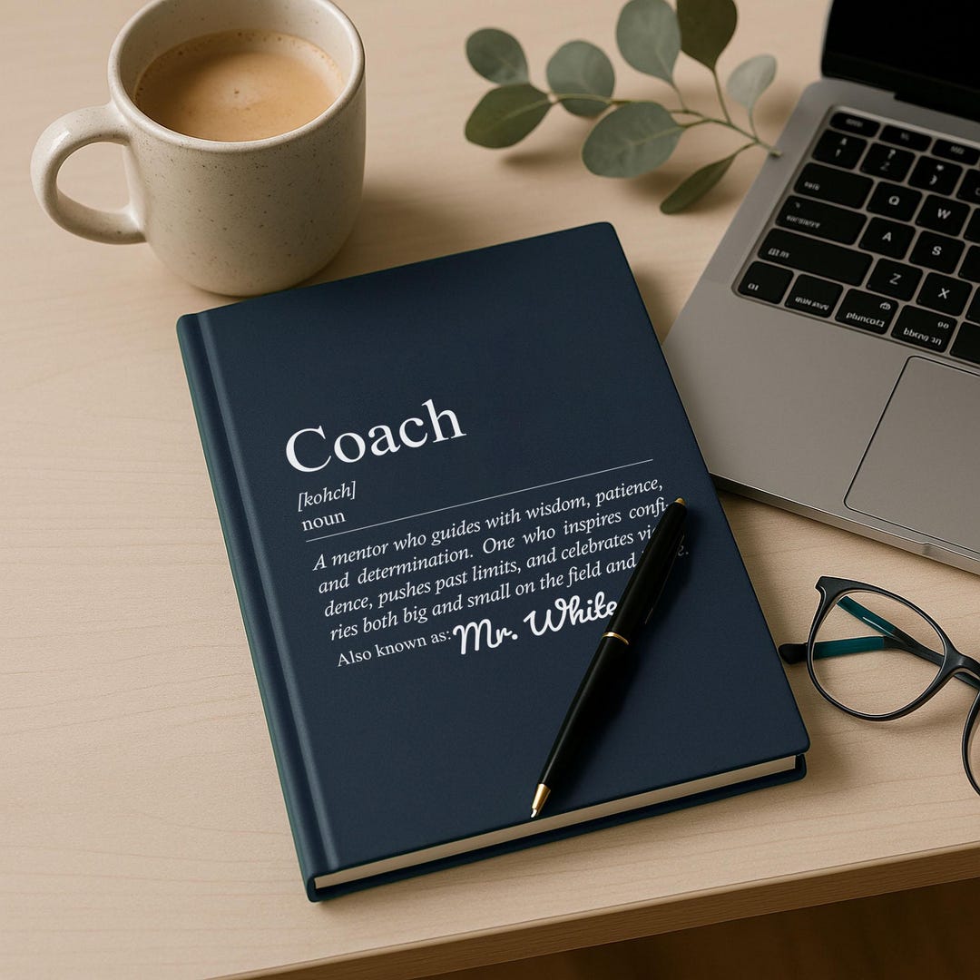 Personalized Coach Journal, Custom Coach Appreciation Gift, Coach Thank ...