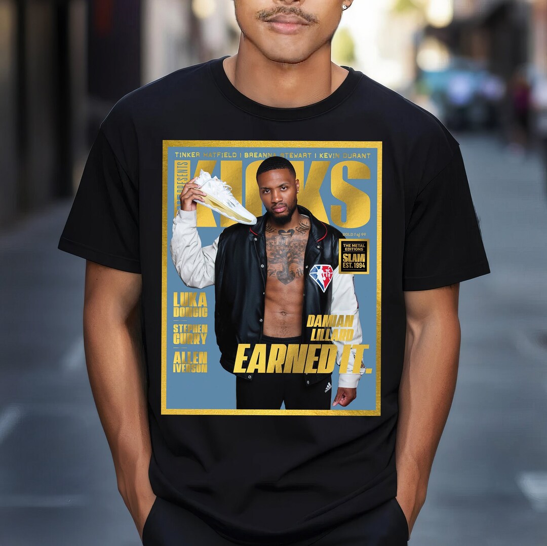 Official Portland Trail Blazers NBA SLAM Damian Lillard Retro