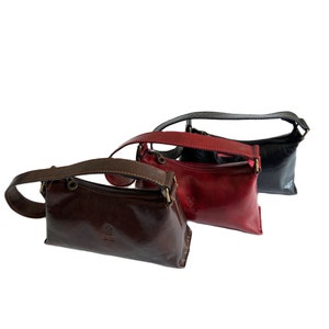 Olasumbo Fiorella Italian Leather Baguette handbag
