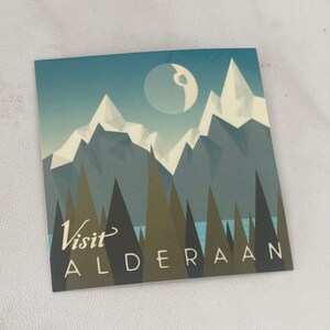 Visit Alderaan Sticker
