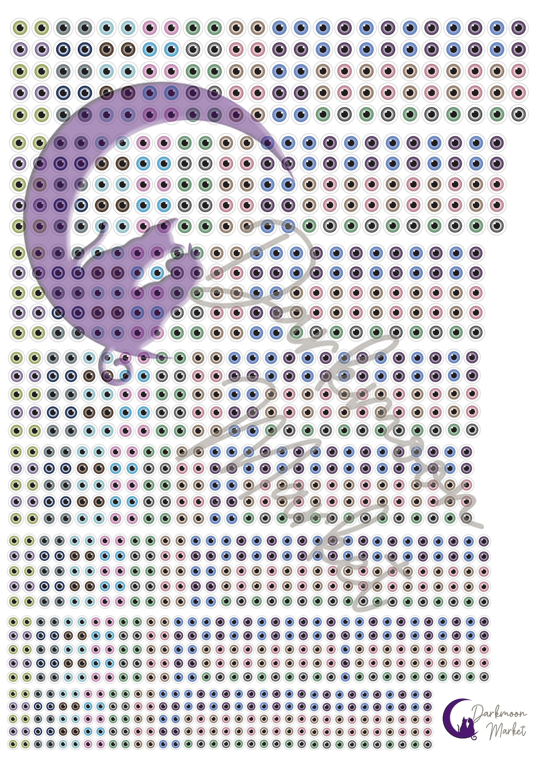 Scale Model Eye Water Transfer Decal Sheet No More Eye Painting Many ...