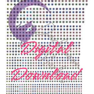 Scale Model Eye Water Transfer Decals: A4 Sheet with Various Sizes for Easy Application (Digital Download)
