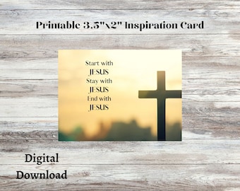 Cartão inspirador, cartão de visita, Jesus, promover Jesus, amor