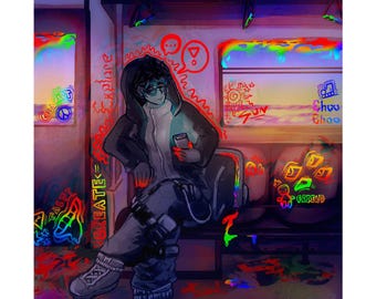Graffiti Satin Poster (210gsm)