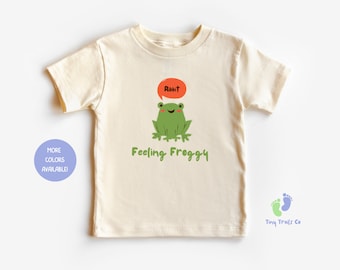 Kids Frog Shirt: Feeling Froggy Tee Perfect voor alle kinderen die van kikkers houden!