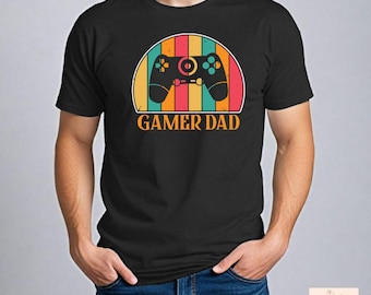 Gamer Dad T-Shirt, Tee, Funny Gaming Dad Gift, Vide Game Shirt for Dad, Father's Day Gift for Gamer, Dad Geek Tee, Retro Gamer Apparel