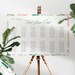 ELLA Printable Seating Chart Poster Template, Pink Summer Flowers ...