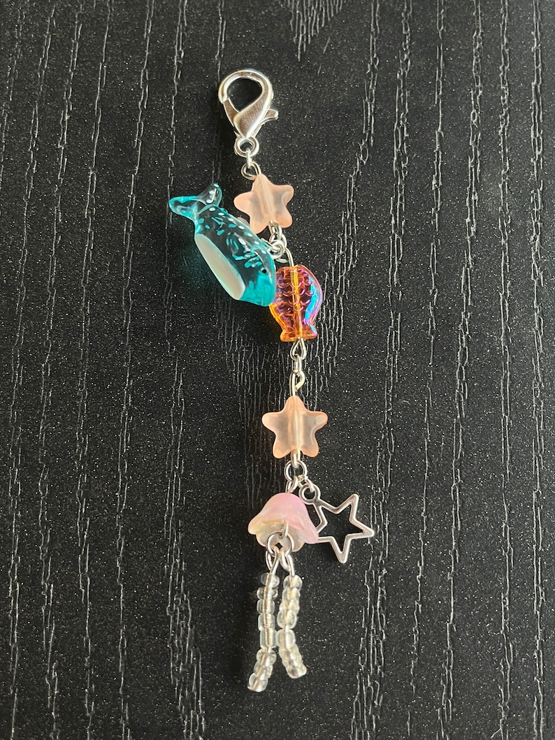 Blue Whale Shark Keychain Etsy