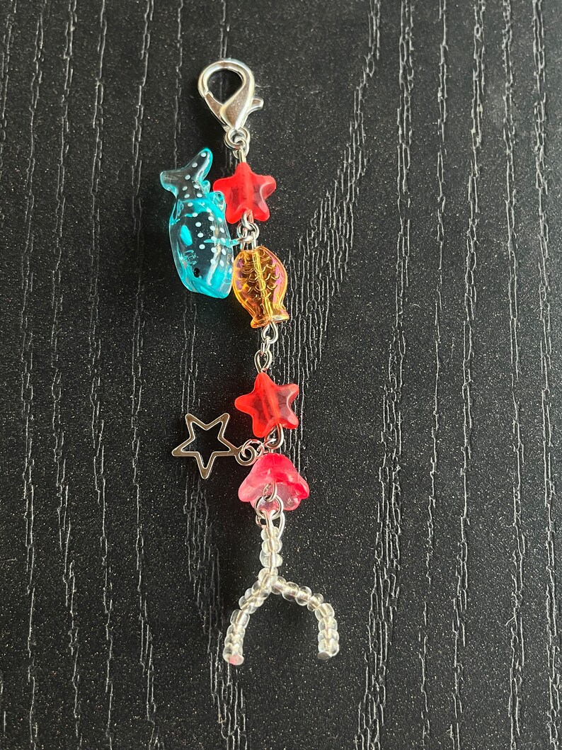 Blue Whale Shark Keychain Etsy
