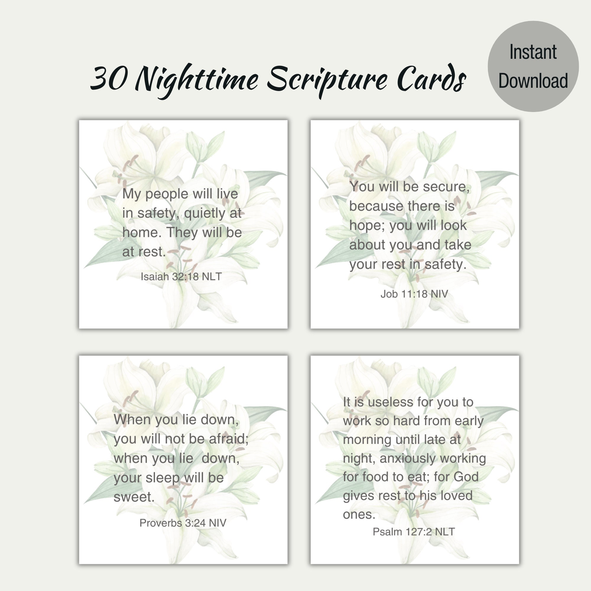 10 Scripture Blank Note Cards and Brown Kraft Envelopes . Psalms 55:12 Cast  Your Cares Upon the Lord and He Will Sustain You. 