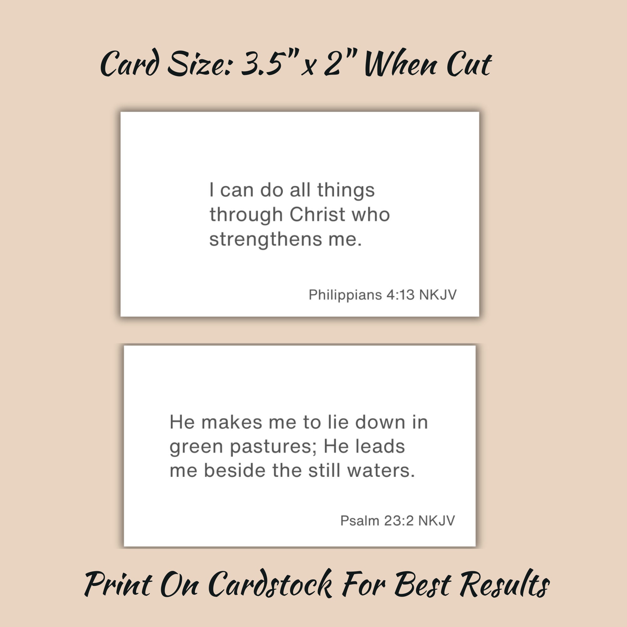 30 Printable Scripture Cards for Anxiety Minimalist Bible Verse Cards Encouragement Scripture ...