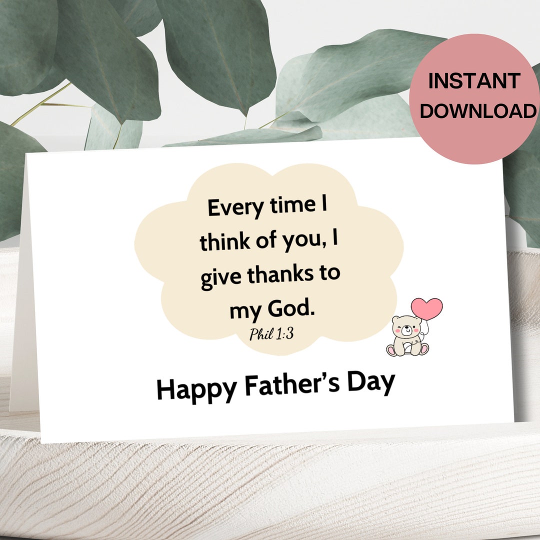 Christian Fathers Day Printable