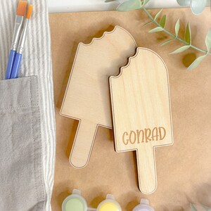 Personalized Ice Cream DIY Paint Kit | DIY Craft Kit | Summer Kid Coloring Craft | Summer Activity Kids | Craft for Kids | Kids Paint Kit |