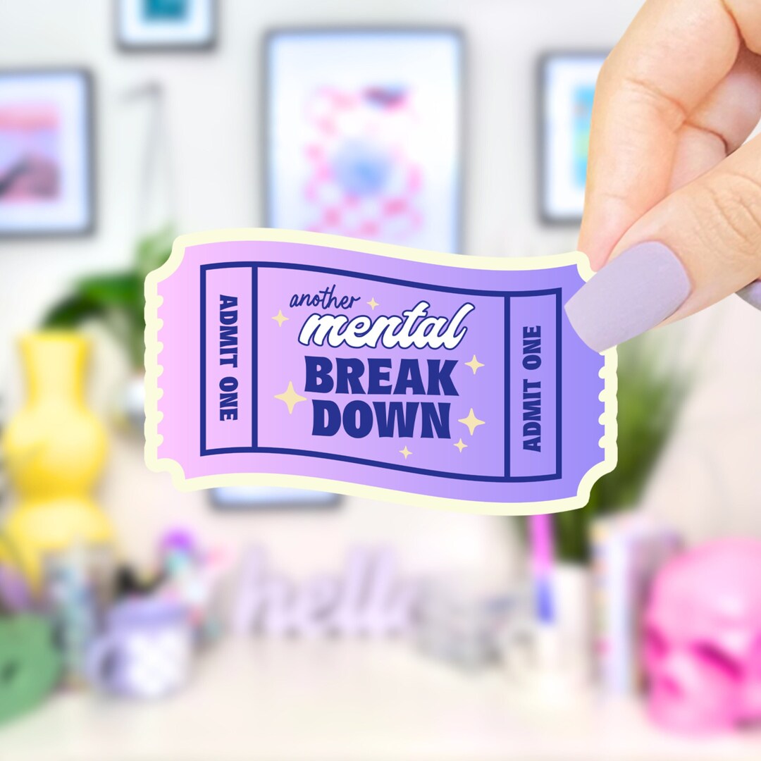 Mental Health Sticker Waterproof Sticker Vinyl Sticker - Etsy