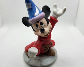 Disney Mickey Mouse 4" porseleinen beeld - tovenaarsleerling Mickey beeldje