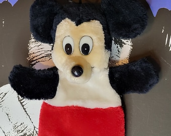 Vintage 1981 Musse Pigg handdocka, Disney samlarobjekt