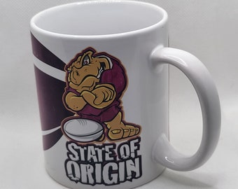 Rara tazza dello stato di origine del Queensland della metà degli anni 2000