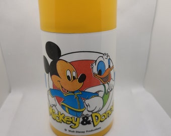 Fiaschetta vintage di MICKEY E DONALD - Aladdin / Prodotto in Brasile / Gen. anni '80