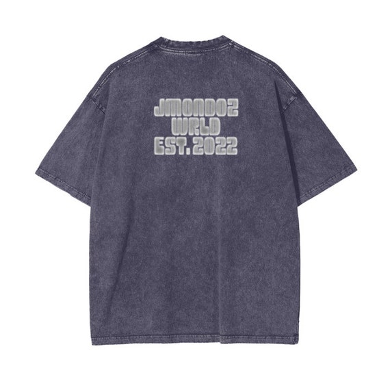 JMOND0Z WRLD Vintage Stone-washed Maximalist T-shirt